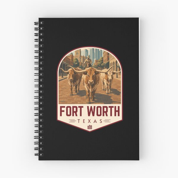 Item preview, Fort Worth in Texas, USA  Retro Travel Art Emblem designed and sold by MaateoDesign.