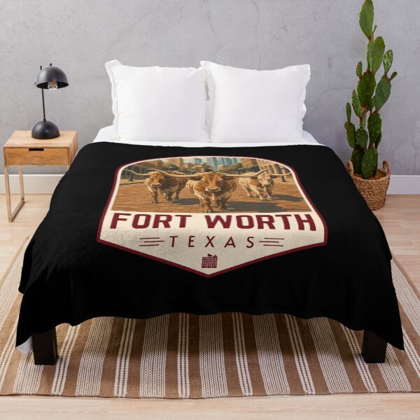 Item preview, Fort Worth in Texas, USA  Retro Travel Art Emblem designed and sold by MaateoDesign.