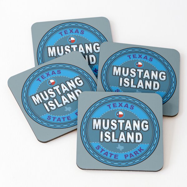 Item preview, Mustang Island State Park Texas Tx stitching effect designed and sold by studioss76.
