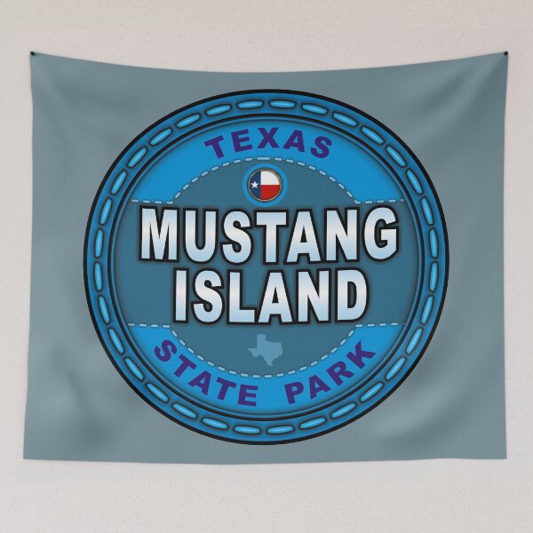 Item preview, Mustang Island State Park Texas Tx stitching effect designed and sold by studioss76.