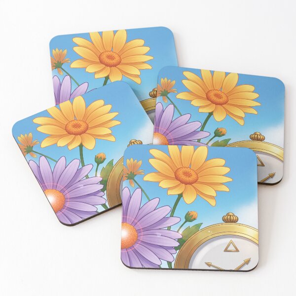 Item preview, Vibrant Flowers with Pocket Watch and Torch Illustration designed and sold by PixorStudio.