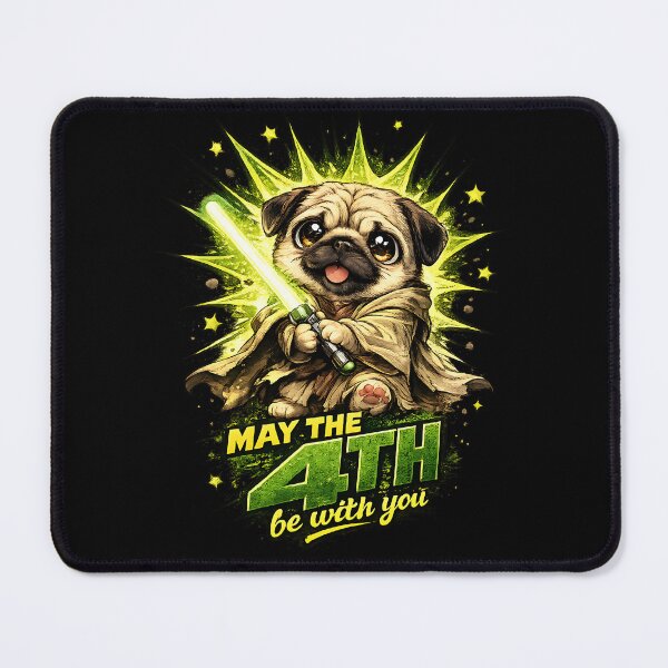 Item preview, May The Fourth Be With You Cute Pug Space Master designed and sold by LumePrint.