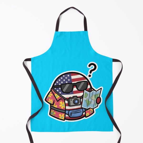 Item preview, USA Tourist Countryball with Map and Camera designed and sold by pakehart.