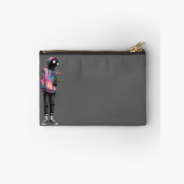Item preview, Black figure holding a rose in a colorful hoodie stands against a vibrant background in an urban setting during daytime designed and sold by CreativeLarysa.