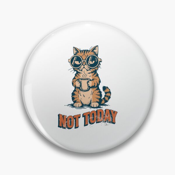 Item preview, Funny Grumpy Cat Drinking Coffee Not Today Sarcastic designed and sold by Artico-Designs.