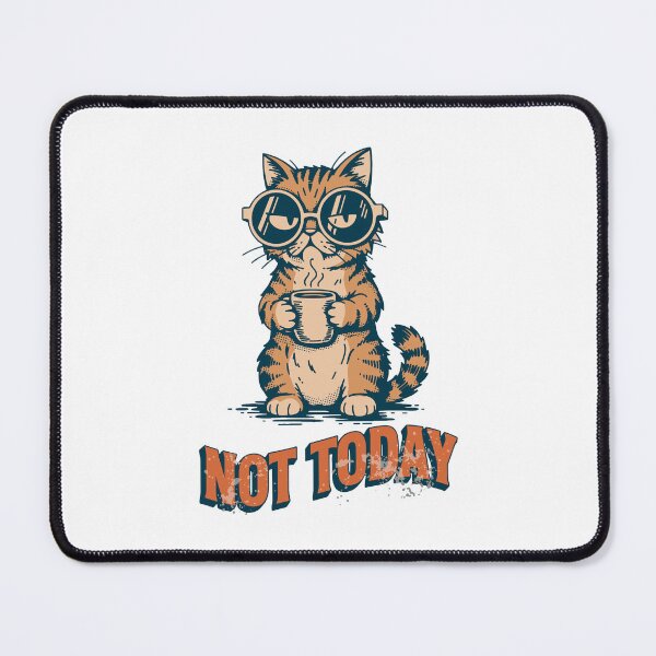 Item preview, Funny Grumpy Cat Drinking Coffee Not Today Sarcastic designed and sold by Artico-Designs.