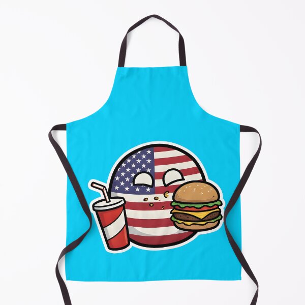Item preview, USA Countryball with Hamburger and Soda designed and sold by pakehart.