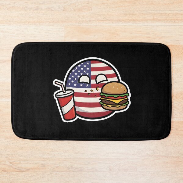 Item preview, USA Countryball with Hamburger and Soda designed and sold by pakehart.