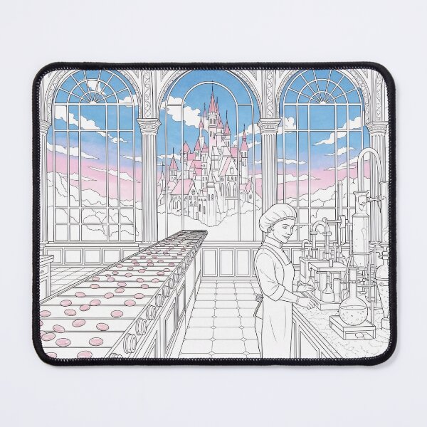 Item preview, Fantasy Laboratory Coloring Page Vintage Apothecary Scene designed and sold by PixorStudio.
