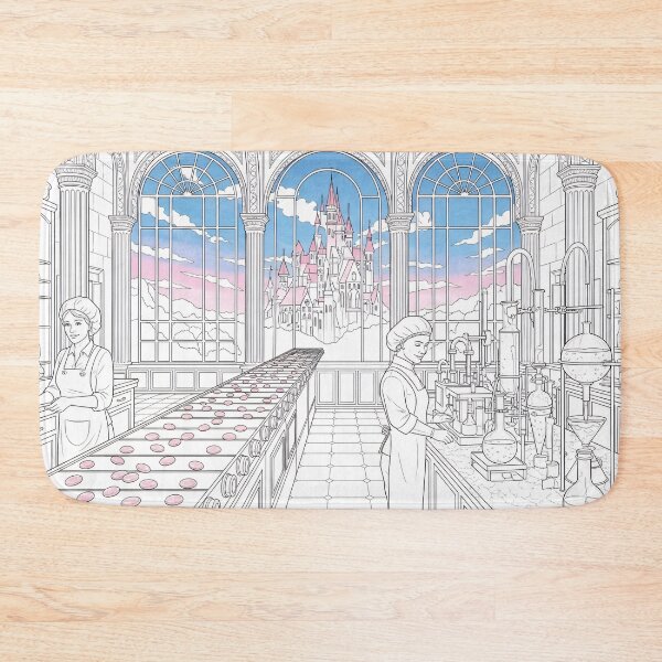 Item preview, Fantasy Laboratory Coloring Page Vintage Apothecary Scene designed and sold by PixorStudio.