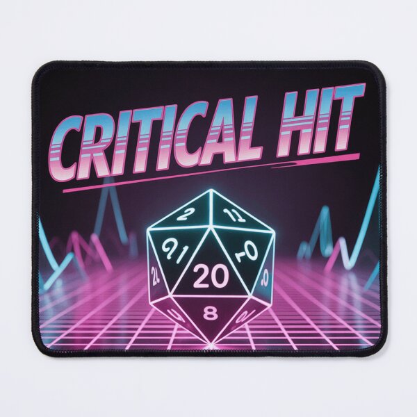 Item preview, Retro 80s D20 Dice Tabletop Gamer Synthwave designed and sold by Retro Mood Co.