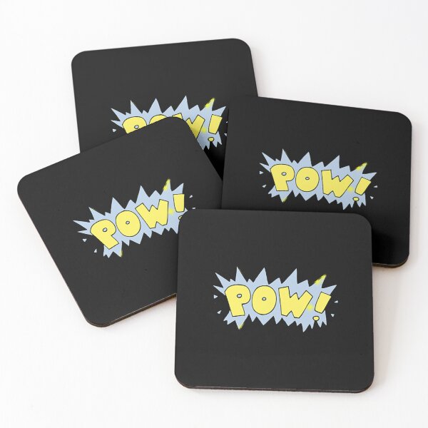 Item preview, Pow Comic Book Speech Bubble in Blue and Yellow Pop Art Style designed and sold by Creatby7030.