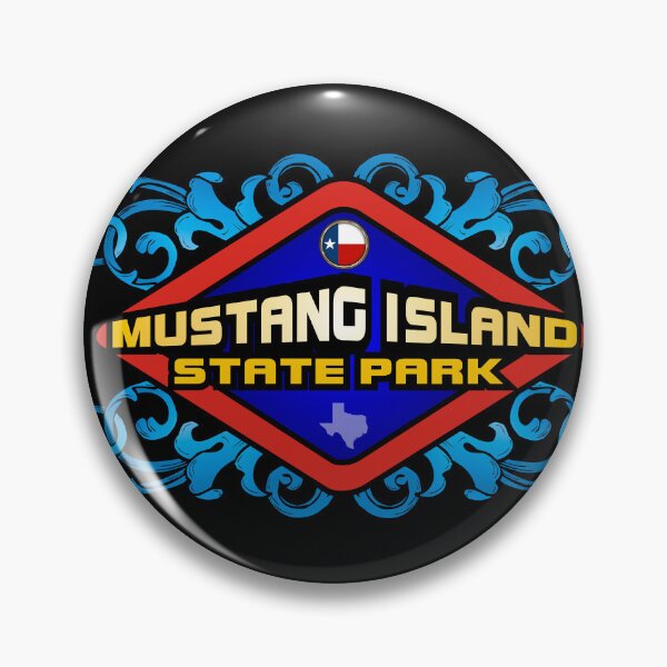 Item preview, Mustang Island State Park Texas emblem retro sign designed and sold by studioss76.