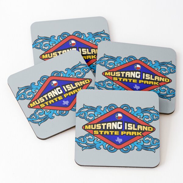 Item preview, Mustang Island State Park Texas emblem retro sign designed and sold by studioss76.