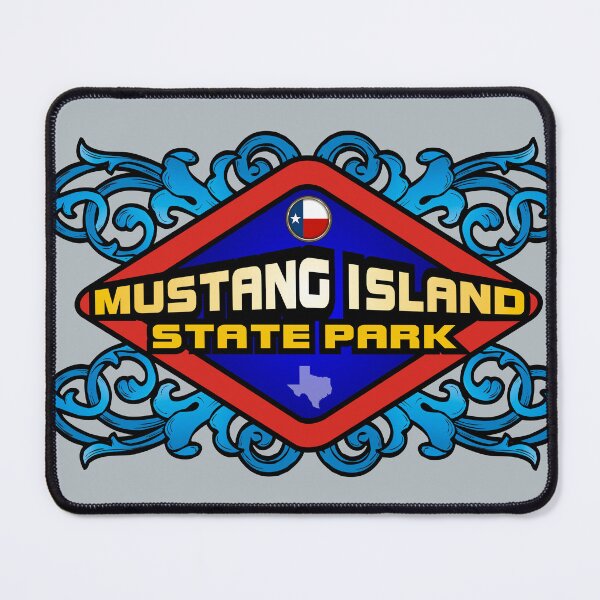 Item preview, Mustang Island State Park Texas emblem retro sign designed and sold by studioss76.