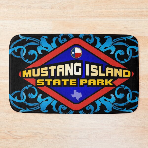 Item preview, Mustang Island State Park Texas emblem retro sign designed and sold by studioss76.