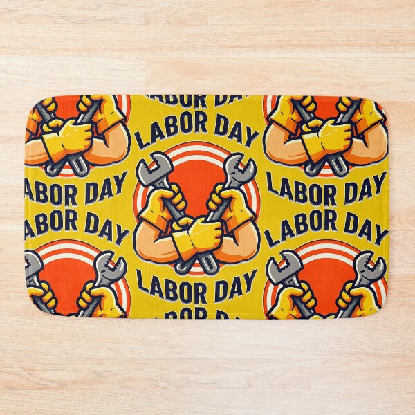 Item preview, Labor Day Strong Worker Hands Tools Design designed and sold by Topoartispp.