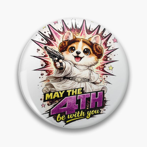 Item preview, May The Fourth Be With You Corgi Space Princess designed and sold by LumePrint.