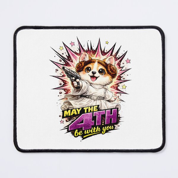 Item preview, May The Fourth Be With You Corgi Space Princess designed and sold by LumePrint.