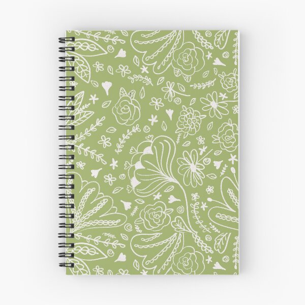 Item preview, linear white flowers designed and sold by arailustrada.