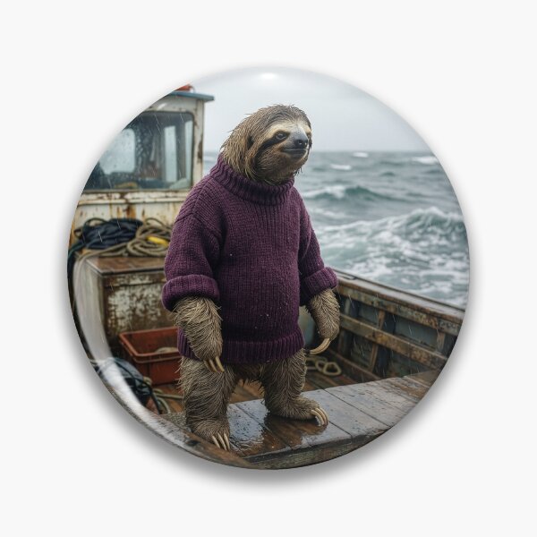 Item preview, Sloth Lives the Life of a Fisherman designed and sold by Tridentulus.