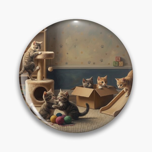Item preview, Playtime for kitties designed and sold by ArtfulSoules.
