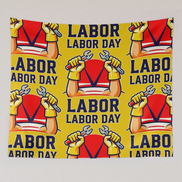 Item preview, Labor Day Strong Worker Pride Illustration designed and sold by Topoartispp.