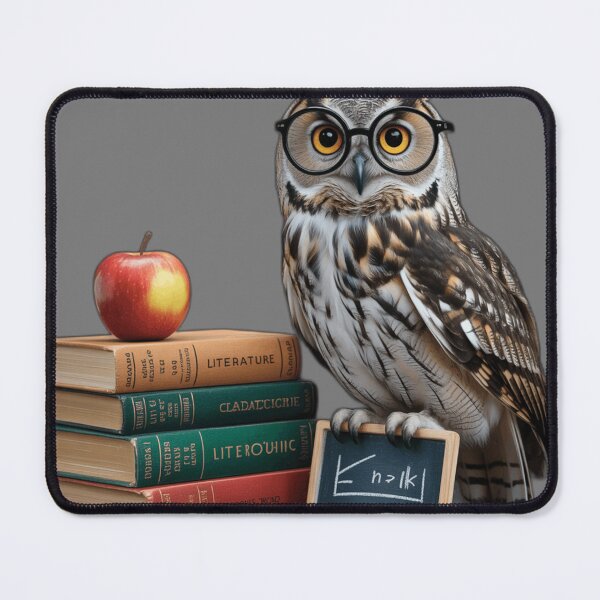 Item preview, Dark Academia Teacher Owl Antique Books designed and sold by Retro Mood Co.