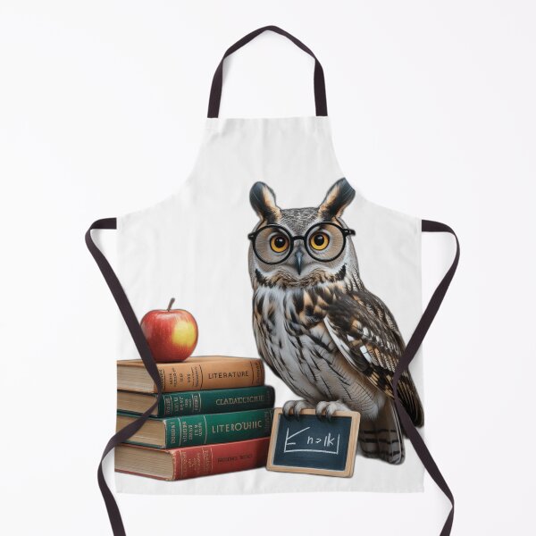 Item preview, Dark Academia Teacher Owl Antique Books designed and sold by Retro Mood Co.