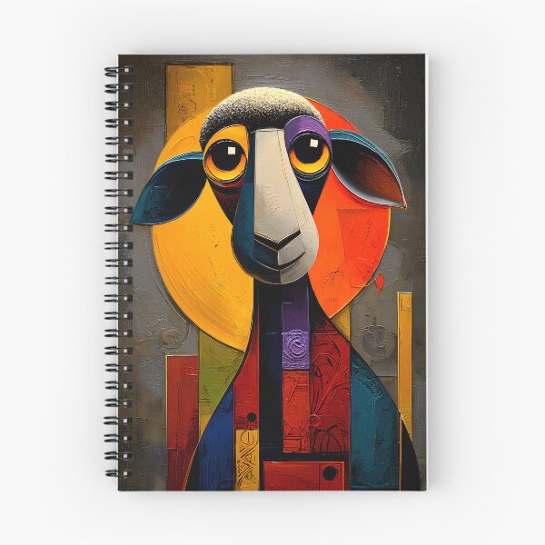 Item preview, Colorful Abstract Sheep Portrait Art designed and sold by Artessie.