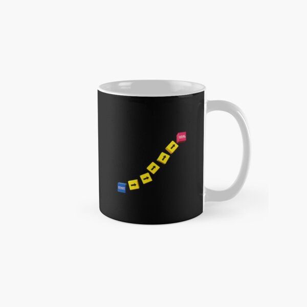 Item preview, Start to Goal Concept with Directional Arrow Blocks on Black Background designed and sold by Creatby7030.