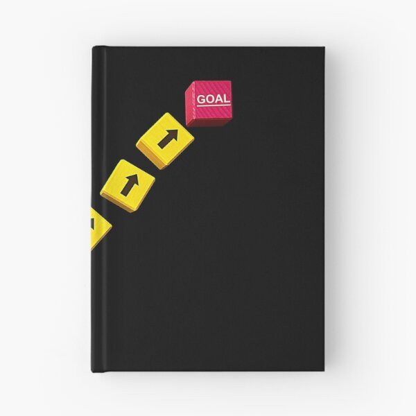 Item preview, Start to Goal Concept with Directional Arrow Blocks on Black Background designed and sold by Creatby7030.