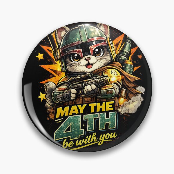 Item preview, May The Fourth Be With You Space Bounty Hunter Cat designed and sold by LumePrint.