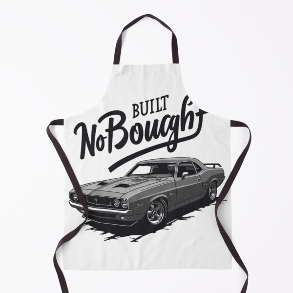 Item preview, ​Built Not Bought Custom Muscle Car - Minimalist Retro Garage Style designed and sold by Pochininki.