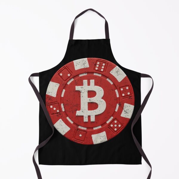 Item preview, Bitcoin Crypto Red Poker Chip Distressed designed and sold by BluecidDesign.