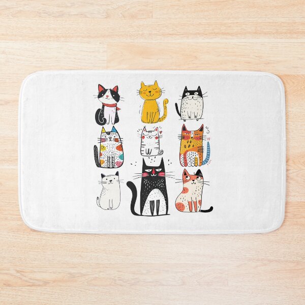 Item preview, Funny Cat Art designed and sold by Simply Inspirational Shop.