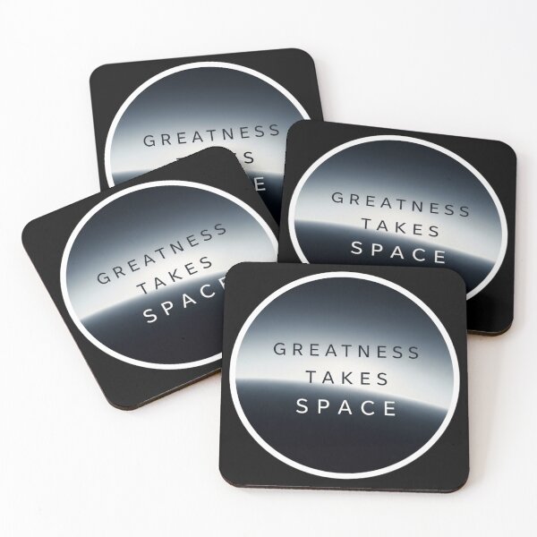 Item preview, Greatness Takes Space – Minimalist Space Motivation Design | Clean Cosmic Typography designed and sold by Altair_.