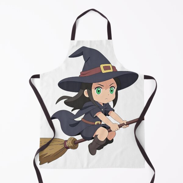 Item preview, young witch flying on a broomstick designed and sold by Mia's Menagerie.