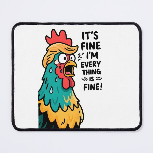 Item preview, The Panicked Trump Rooster designed and sold by CoverPop.