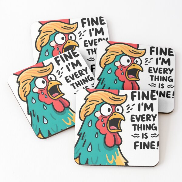 Item preview, The Panicked Trump Rooster designed and sold by CoverPop.
