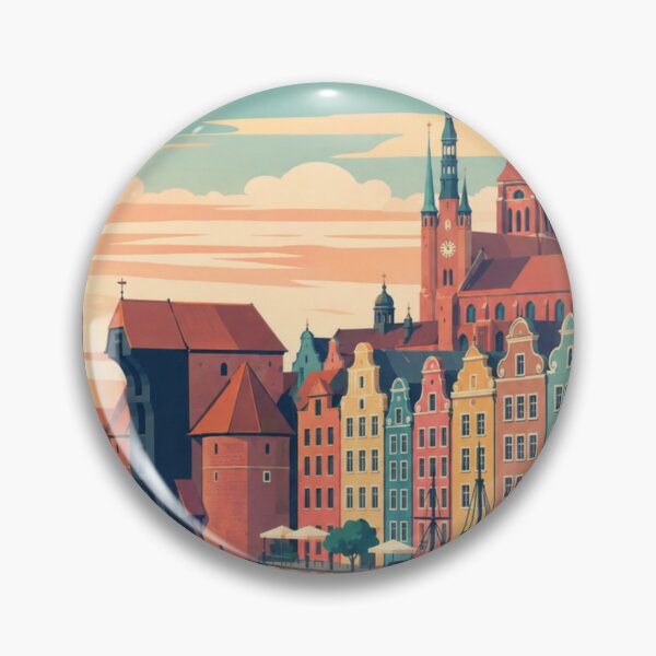 Item preview, Gdańsk Poland Travel Poster designed and sold by MatthewHeights.