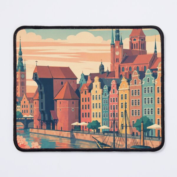 Item preview, Gdańsk Poland Travel Poster designed and sold by MatthewHeights.