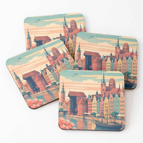 Item preview, Gdańsk Poland Travel Poster designed and sold by MatthewHeights.