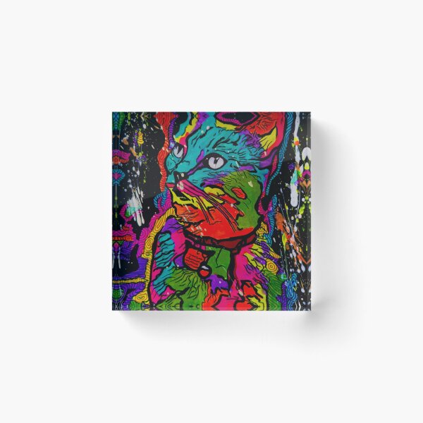 Item preview, Psychedelic cat designed and sold by AlexMarescu.