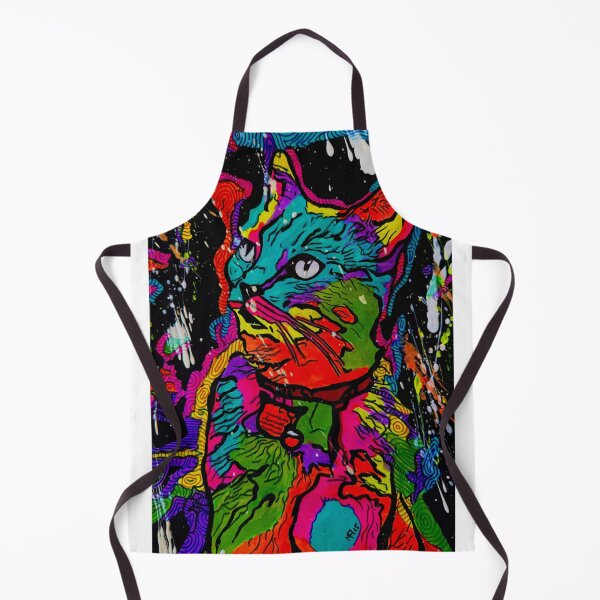Item preview, Psychedelic cat designed and sold by AlexMarescu.