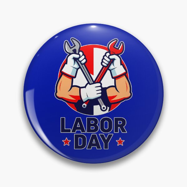Item preview, Labor Day Tools Crossed Worker Design designed and sold by Topoartispp.