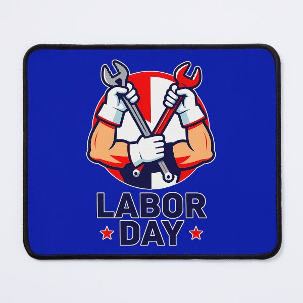 Item preview, Labor Day Tools Crossed Worker Design designed and sold by Topoartispp.