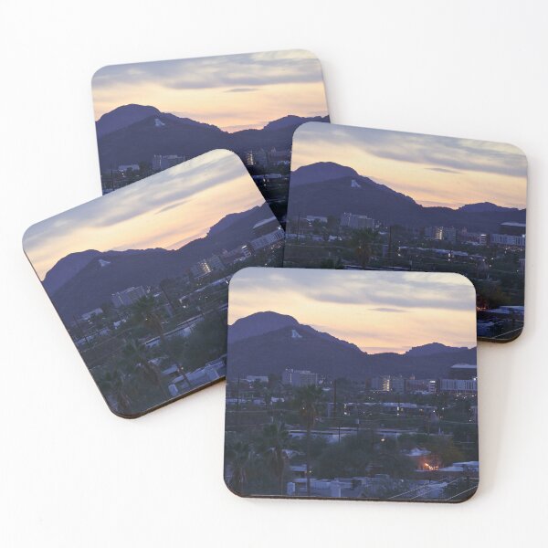 Item preview, Sunset Over Mountain Cityscape 2 designed and sold by Phakade's Photos.
