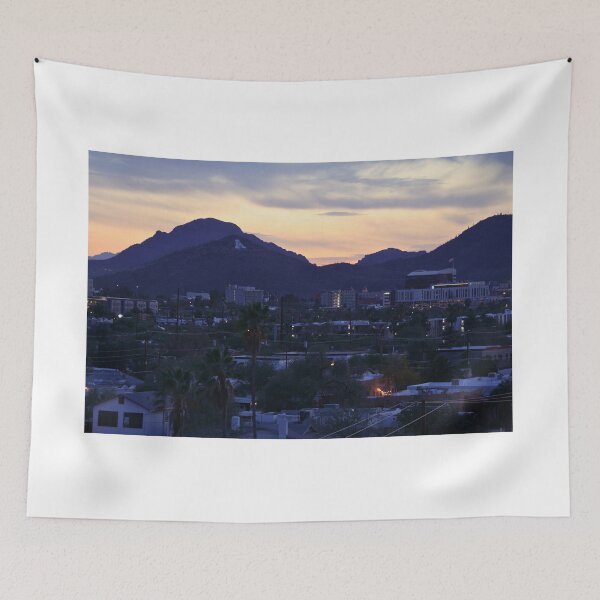 Item preview, Sunset Over Mountain Cityscape 2 designed and sold by Phakade's Photos.