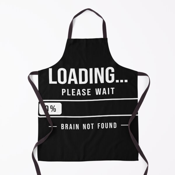 Item preview, Loading Please Wait 0% Brain Not Found Funny Minimalist Design designed and sold by Ermicioi.